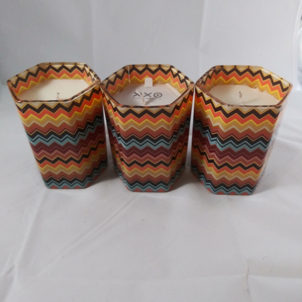 Set of 3 scented soy candles Tuscan Sunrise